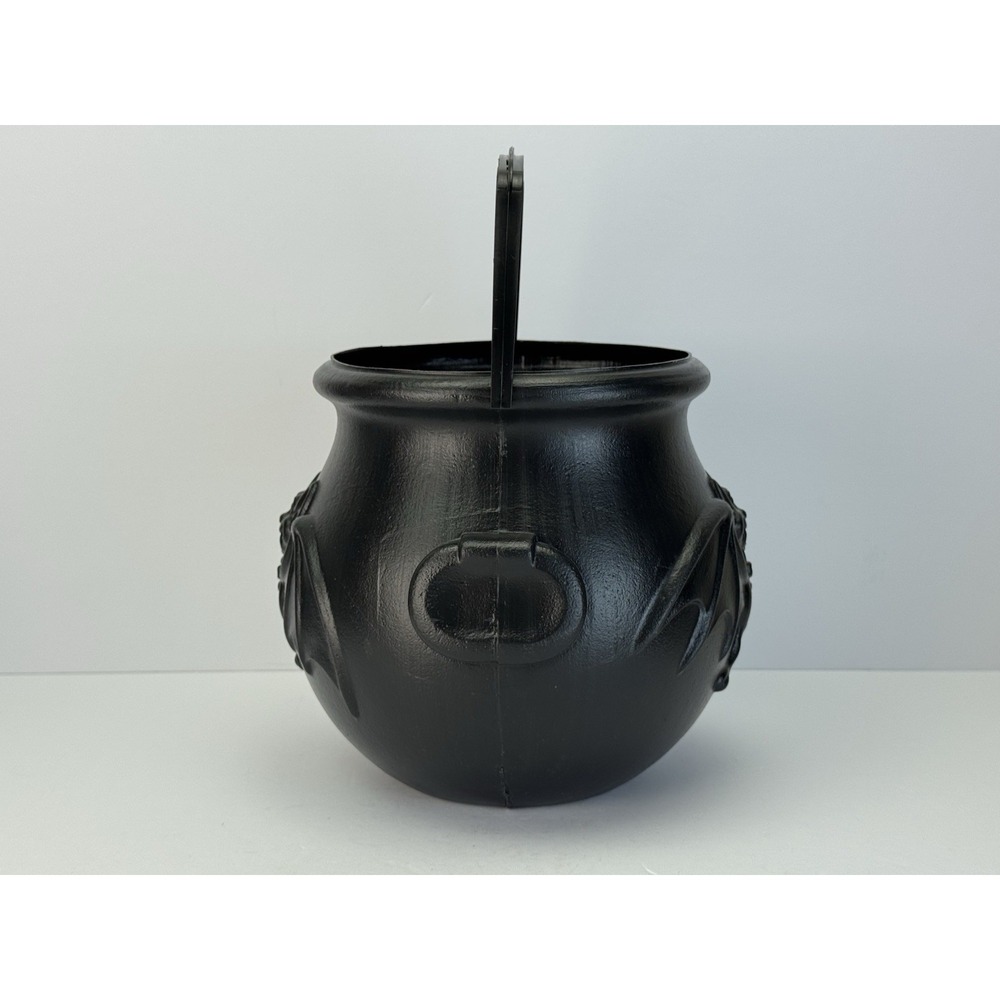 Vintage Halloween General Foam Witch CAULDRON Bat Blow Mold Candy Pail Bucket - Picture 2 of 13